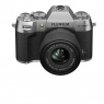 Fujifilm Fujifilm X-T50 Mirrorless Camera, Silver with XC 15-45 lens