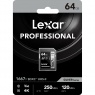 Lexar Lexar SD Pro Silver Series UHS-II 1667x 64GB V60