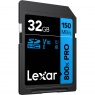 Lexar Lexar SDHC 800x PRO Blue Series 32GB UHS-1 V10 - Read 150MB/s