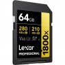 Lexar Lexar SD Pro Gold Series UHS-II 1800x 64GB V60