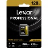 Lexar Lexar SD Pro Gold Series UHS-II 1800x 128GB V60