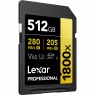 Lexar Lexar SD Pro Gold Series UHS-II 1800x 512GB V60