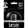 Lexar Lexar 64GB SDXC Silver Plus R205/W150MB/s V30