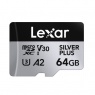 Lexar Lexar microSDXC Silver Plus UHS-1 64GB V30 R205/W100MB/s