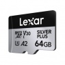 Lexar Lexar microSDXC Silver Plus UHS-1 64GB V30 R205/W100MB/s